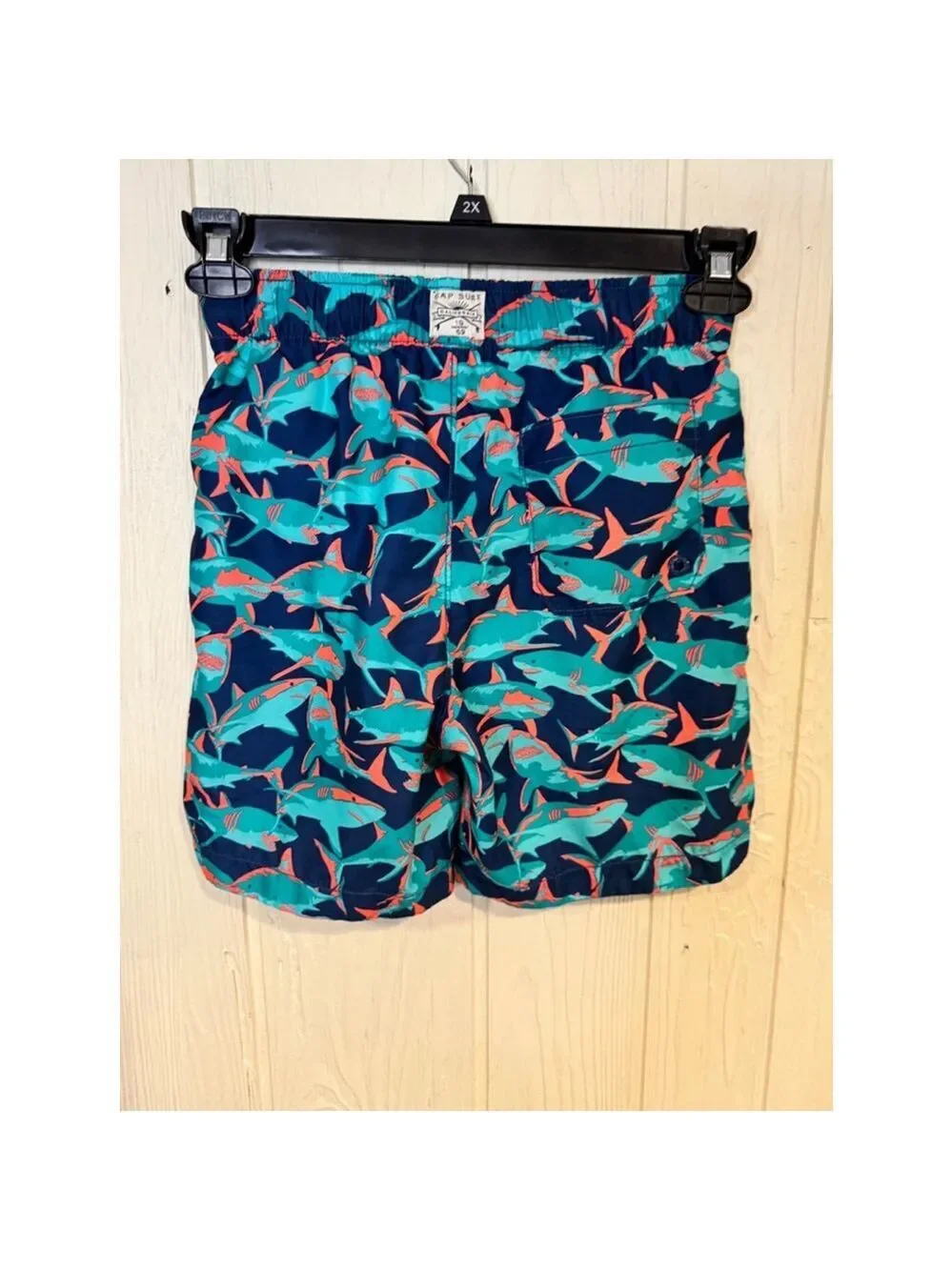 Gap Kids Swim Trunks Boys Size Large Navy and Teal
